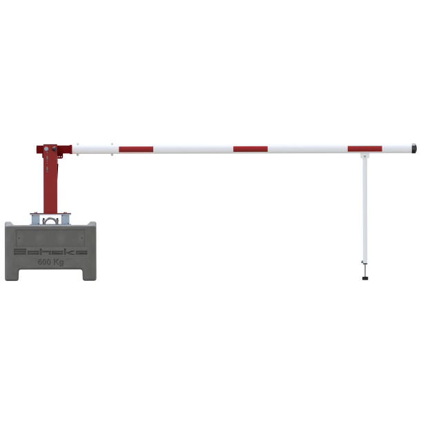 Mobile manual barrier | barrier arm length: 3000 mm | triangular lock and profile cylinder lock